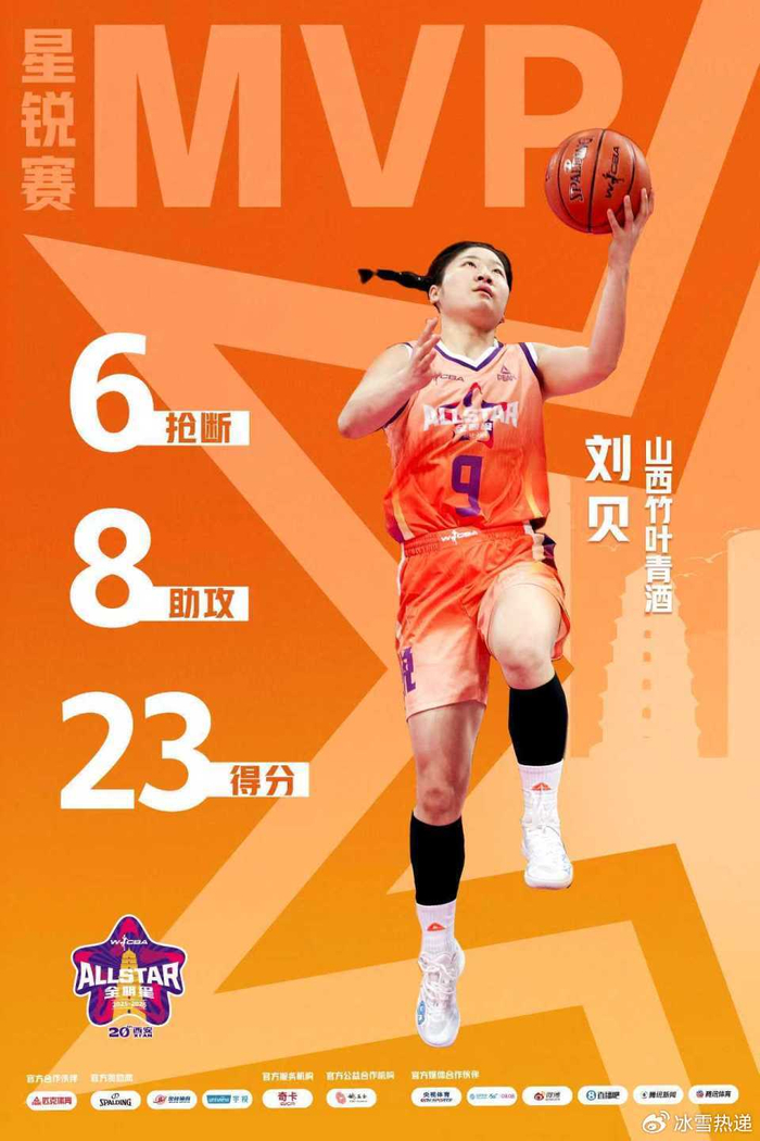 WCBA全明星星锐赛北区星锐队99-70大胜南区 张子宇